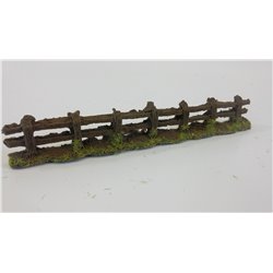 Old weathered grey fence