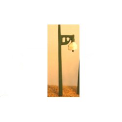 4 S.R. single concrete platform lamps - Unpainted
