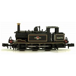 Terrier Tank locomotive 0-6-0T 32670 in BR lined black with late crest