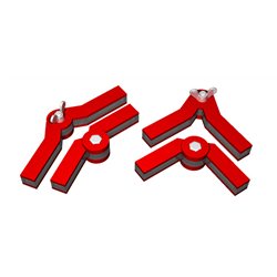 Snap & Glue Adjustable Angle Magnetic Clamps (2 pairs)