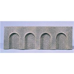 Arcade Wall Natural Stone with Round Arch