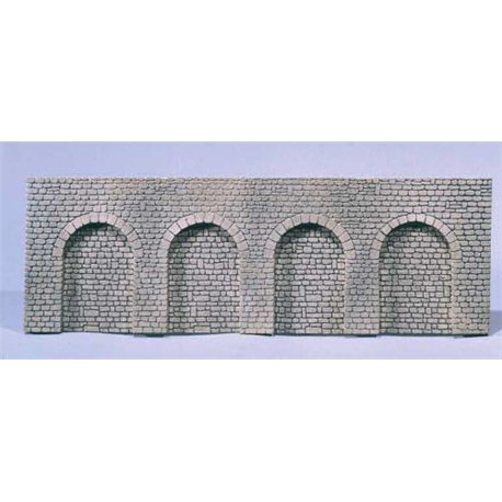 Arcade Wall Natural Stone with Round Arch