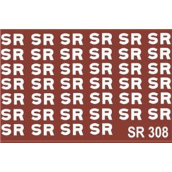 S.R. 1923-1936 Large Lettering (white) for sides of wagons.