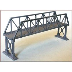 Truss Girder Overbridge Single Track Metal Supports