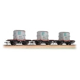 Triple Pack Conflat Wagons BR Bauxite AF
