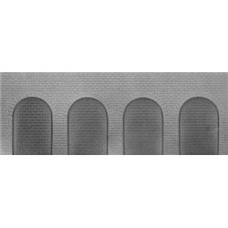 Jordan Brick Round Arches Grey Embossed Sheet No 926