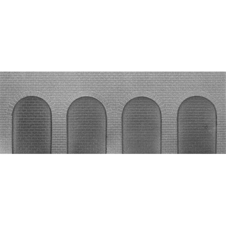 Jordan Brick Round Arches Grey Embossed Sheet No 926
