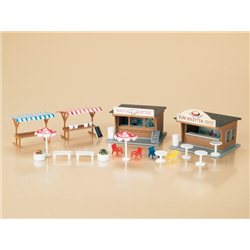 HO Snack stands and market stalls
