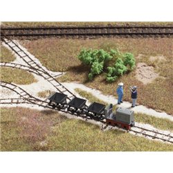 HO NG Train - Starter Loco, 3 tippers and track parts (Non-