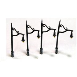 Tall Station Lamps Single Head x 4 - Unpainted