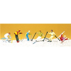 Downhill Skiers (6) Exclusive Figure Set