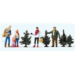 Christmas Tree Sales Scene (5) Exclusive Figure Set