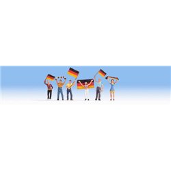 Set of 6 German Soccer Fans (Football Supporters)