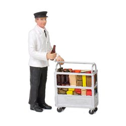 G scale (Garden) Service Person with Minibar by Bachmann