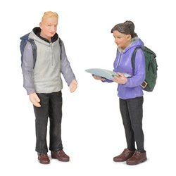 G scale (Garden) Man and Woman Hikers by Bachmann