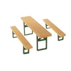 N gauge Beer benches and tables