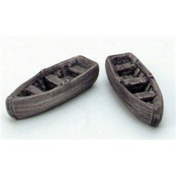 2 Wooden Rowing Boats