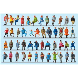 Seated Persons (48) Standard Figure Set