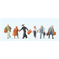 Hurrying Passengers (6) British OO Scale Figure Set