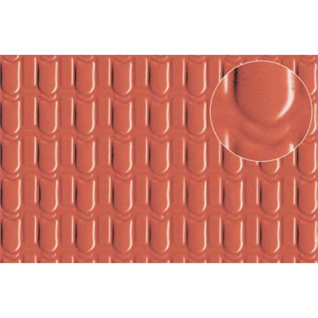 Plastic sheet pantile roof tile 4mm (medium)