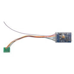 0.9 Amp 4 Function 8 Pin DCC Decoder featuring RailComPlus®