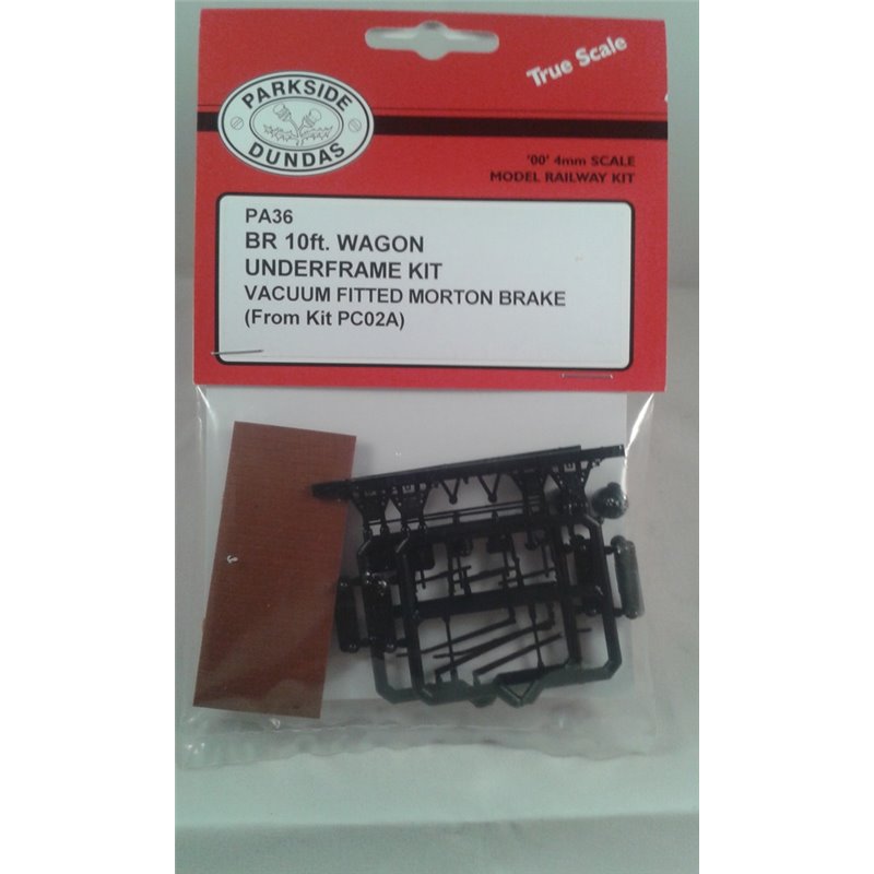 Parkside PA16 10ft Vacuum Braked OO Wagon Underframe Kit – BR/LMS