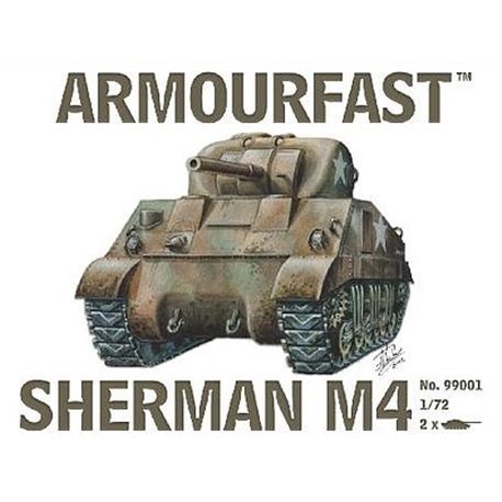M4 Sherman Medium Tank: Pack includes 2 snap together tank kits