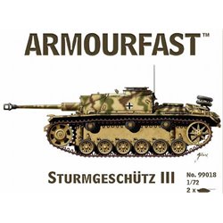 Sturmgeschutz/StuG.III (x2) 1/72 Tank plastic kit (DE)