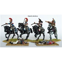 French Napoleonic Heavy Cavalry – 28mm figures x14