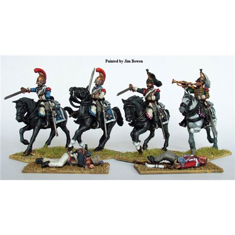 French Napoleonic Heavy Cavalry – 28mm figures x17 