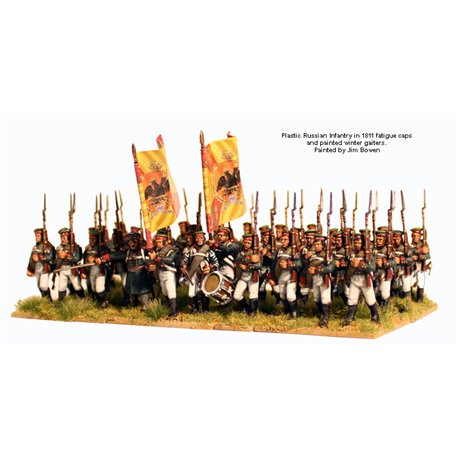 Russian Napoleonic Infantry 1809-1814 - 28mm figures x40 