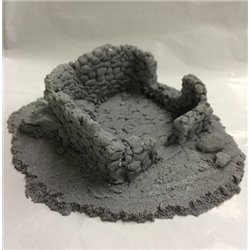25/28mm Small Derelict Building - Type 5