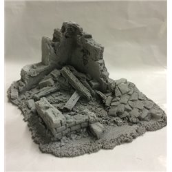 25/28mm Small Derelict Building - Type 7