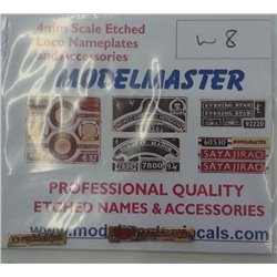 Freshwater - 4mm Red with Clear Waterslide Cabside Number Decals