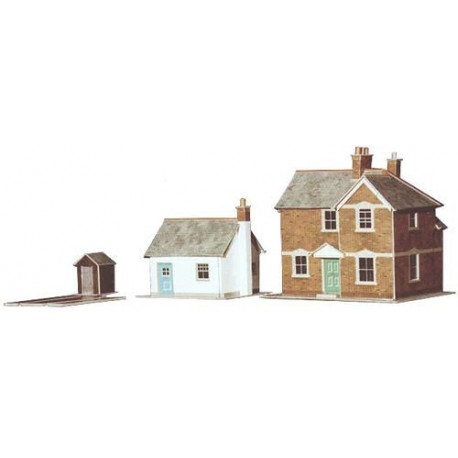 Station Masters House (130 x 100mm) & Cottage (94 x 73mm)