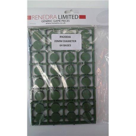 20mm Figure Bases - 64 Bases
