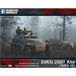 SdKfz 250 'Alte' Half Track/ SdKfz 253 - 1:56 scale (28mm) Wargame Plastic Kit