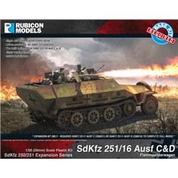SdKfz Expansion Set - 251/16 Ausf C/D (Conversion Kit to create Flame Armoured Car) - 1:56 scale (28mm) Wargame Plastic Kit
