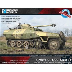 SdKfz 251/22 Ausf D Expansion Set (Conversion Kit to create a Pakwagen) - 1:56 scale (28mm) Wargame Plastic Kit