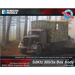 SdKfz 305/3a Expansion Set (Conversion Kit to create Box Body Truck) - 1:56 scale (28mm) Wargame Plastic Kit