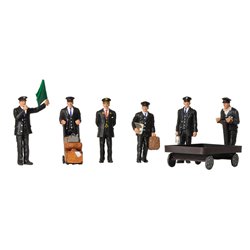 OO Scale 1940/50s Station Staff(6) Six Men by Bachmann