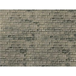 Weathered stone wall effect embossed card sheet