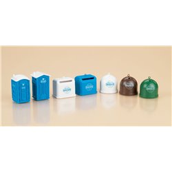 HO Portable toilets & recycling containers
