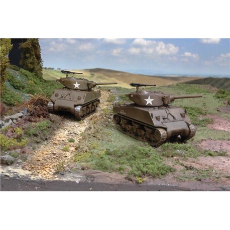 M4A3E2 'Jumbo' Sherman x 2 Fast Assembly Kits - scale 1 : 72