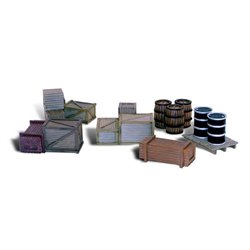 O Scale Assorted Crates by Woodland scenics