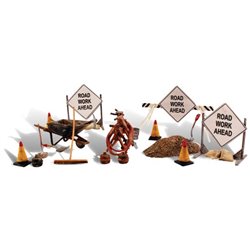 O Scale Road Crew Details by Woodland scenics