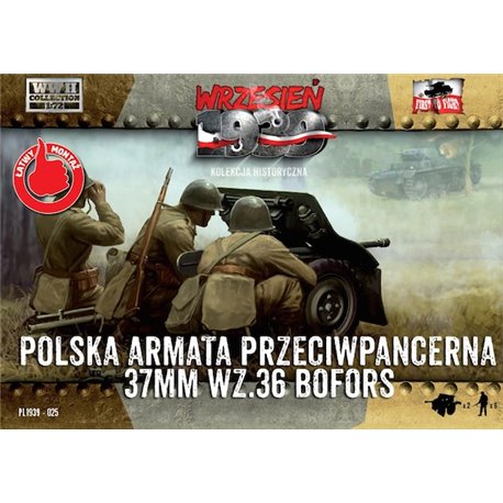 37mm wz.36 Bofors Polish Anti-Tank Gun - 1/72 Plastic model kit