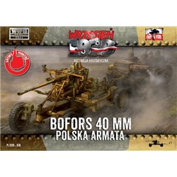 Polish Bofors 40mm Anti Aircraft Gun - 1/72 Plastic model kit