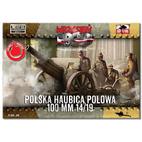 Skoda 100mm Polish Howitzer - 1/72 Plastic model kit