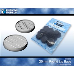 25mm Round Bases (Pack of 25) 